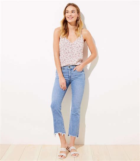 high waisted jeans loft|loft high waisted cropped jeans.